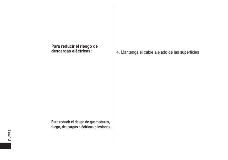 Instruccionesimportantesdeseguridad, Peligro, Advertencia | Guardeestasinstrucciones | Panasonic ES-LV81-K User Manual | Page 28 / 44