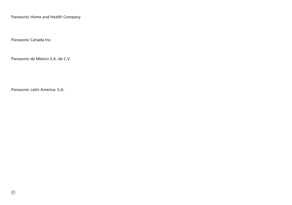 Panasonic ES-LV81-K User Manual | Page 44 / 44