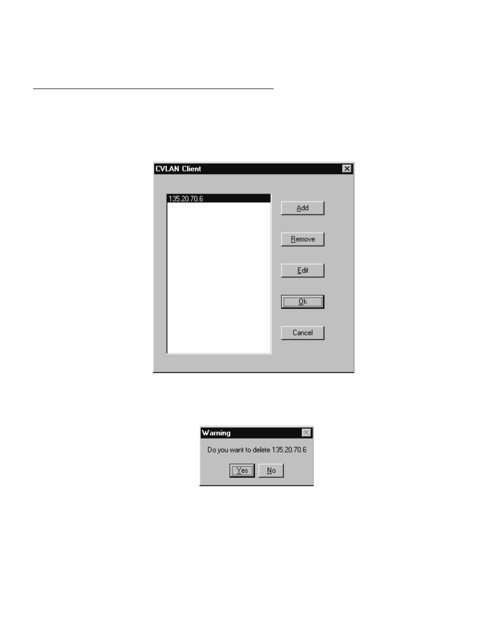 Removing a cvlan client | Avaya 1.3 User Manual | Page 130 / 256