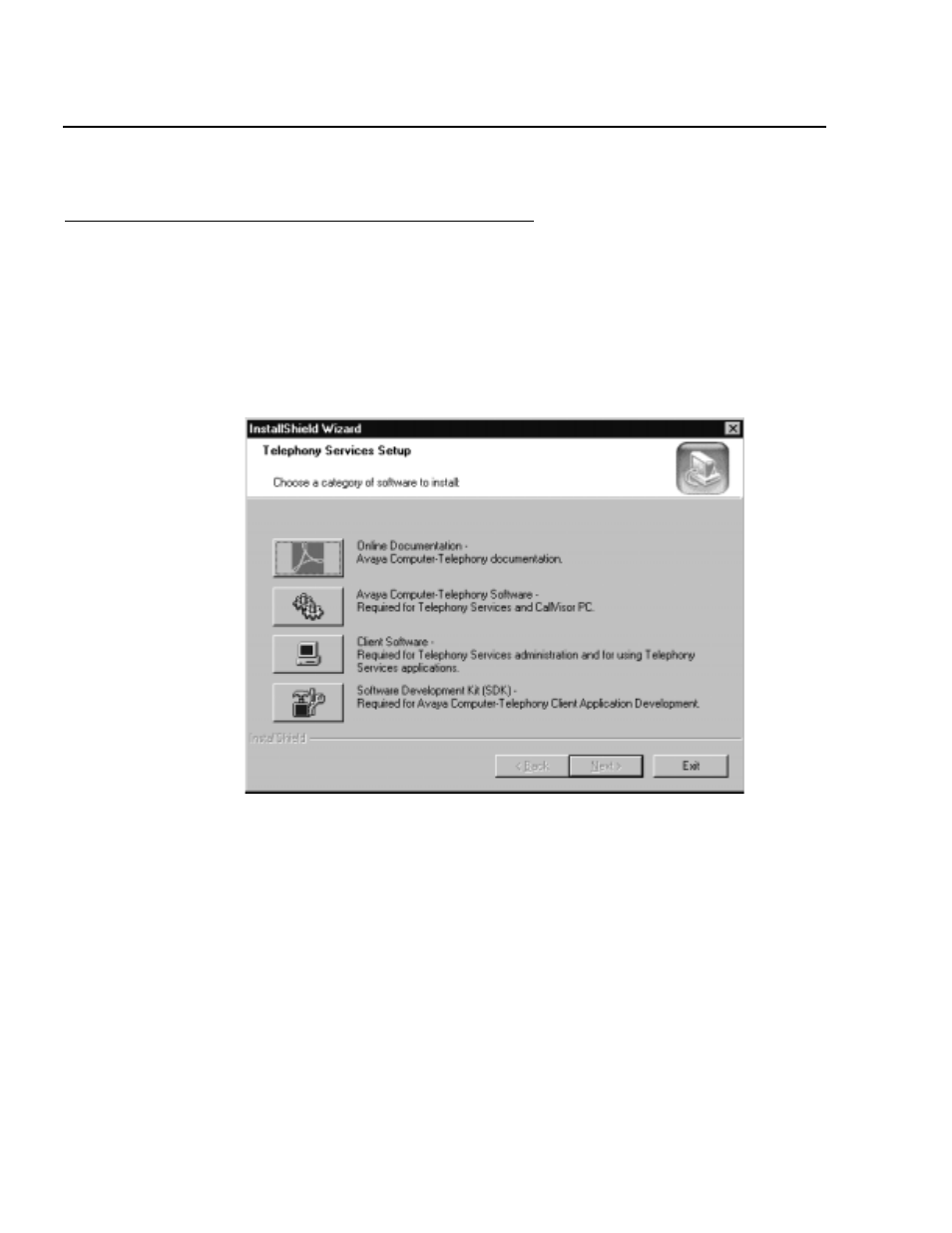 Installing the tsapi sdk, Installing in the windows environment | Avaya 1.3 User Manual | Page 180 / 256