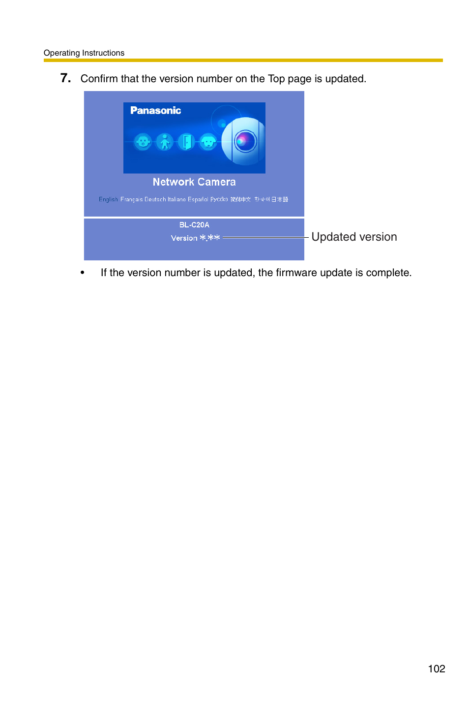 Panasonic BL-C1A User Manual | Page 102 / 141