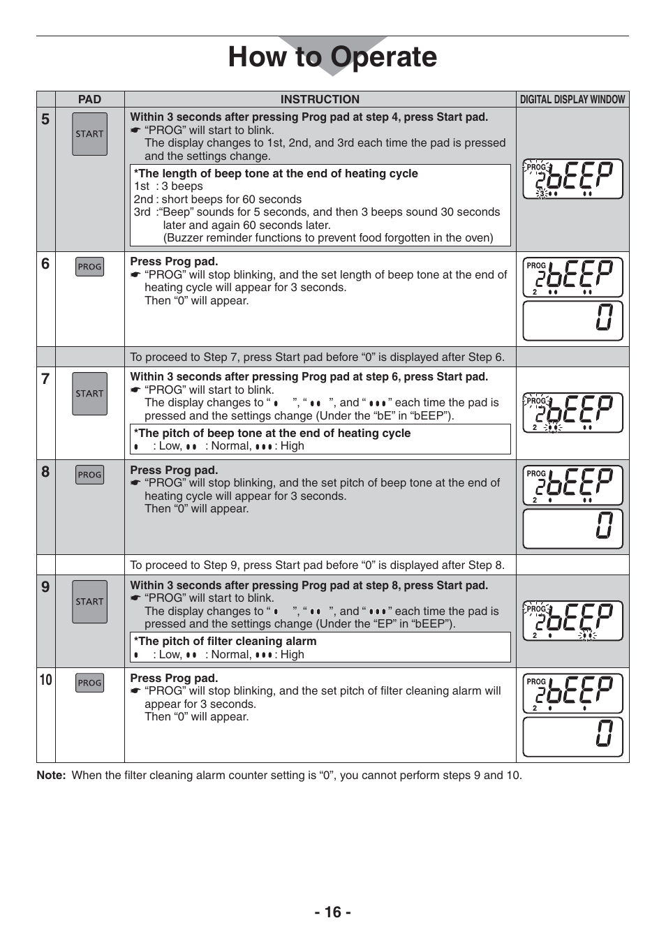 How to operate | Panasonic NE-17521 User Manual | Page 16 / 40