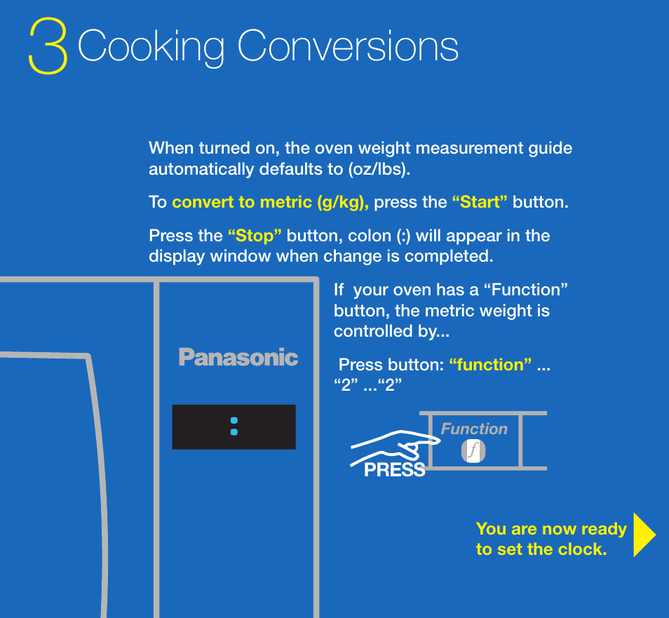 Cooking conversions | Panasonic NN-H965BF User Manual | Page 3 / 8