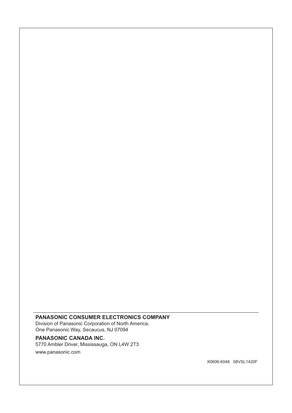 Panasonic FV-08VSL1 User Manual | Page 15 / 15