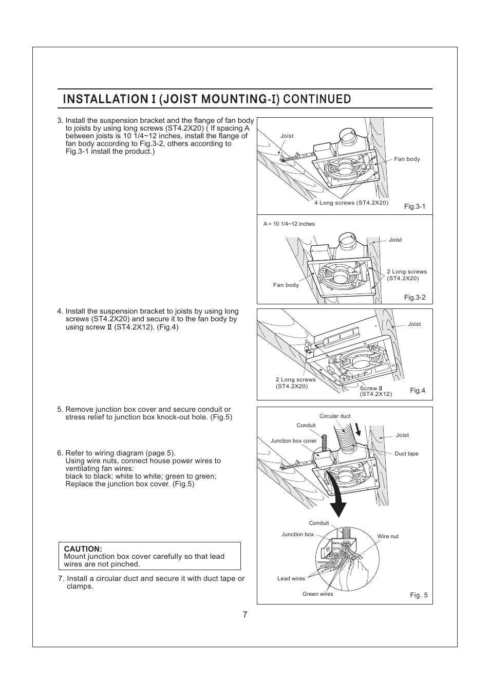 Panasonic FV-08VSL1 User Manual | Page 7 / 15