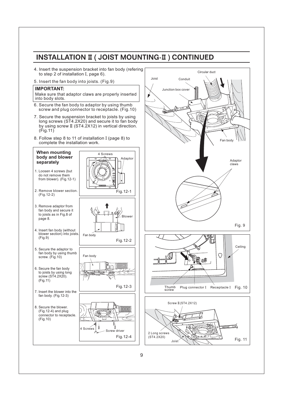 Panasonic FV-08VSL1 User Manual | Page 9 / 15