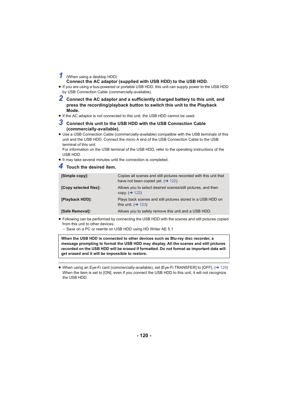 Panasonic HC-W850K User Manual | Page 120 / 220