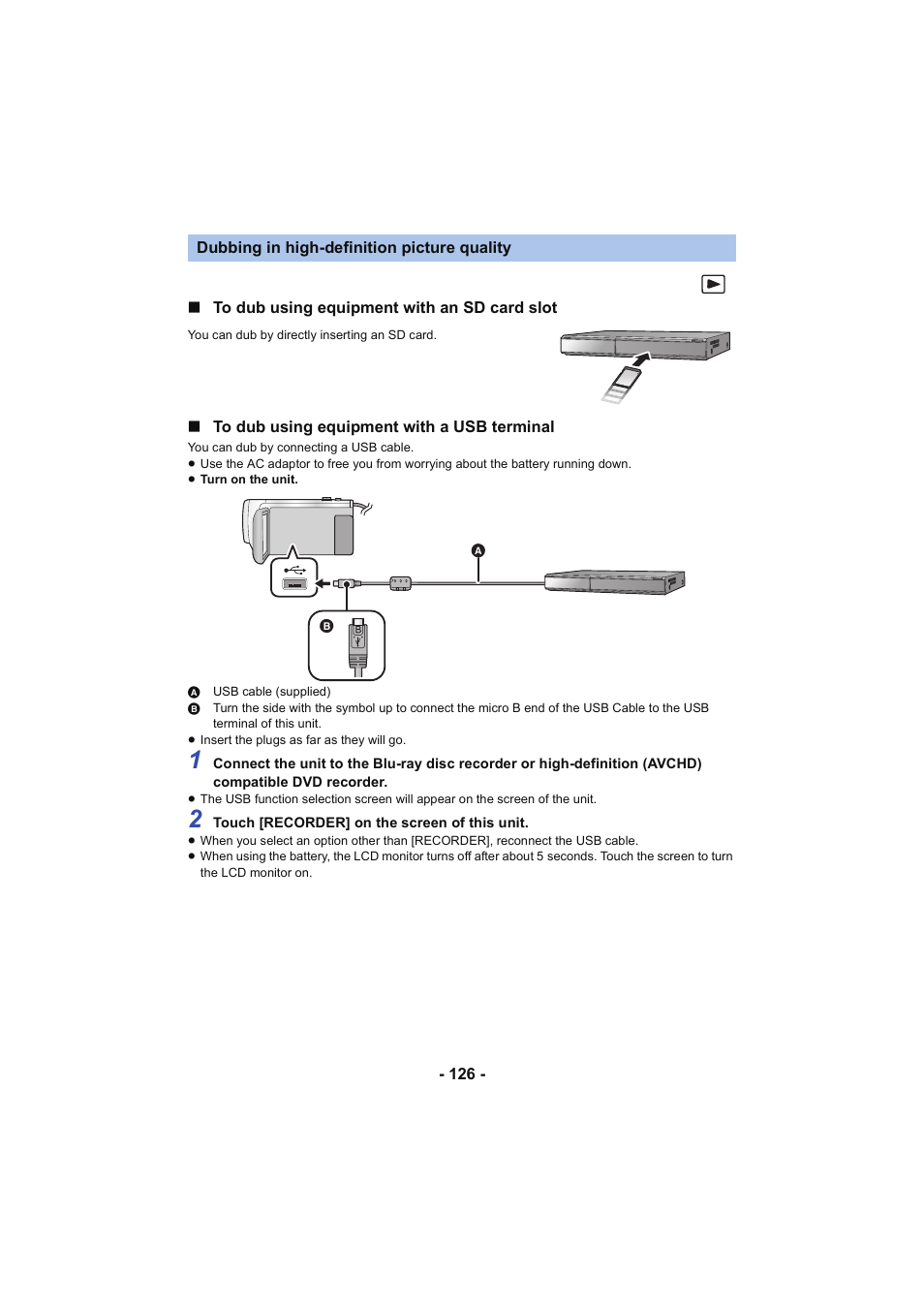 L 126 | Panasonic HC-W850K User Manual | Page 126 / 220