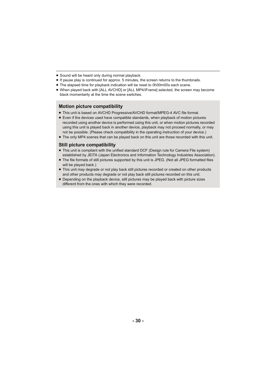 Panasonic HC-W850K User Manual | Page 30 / 220