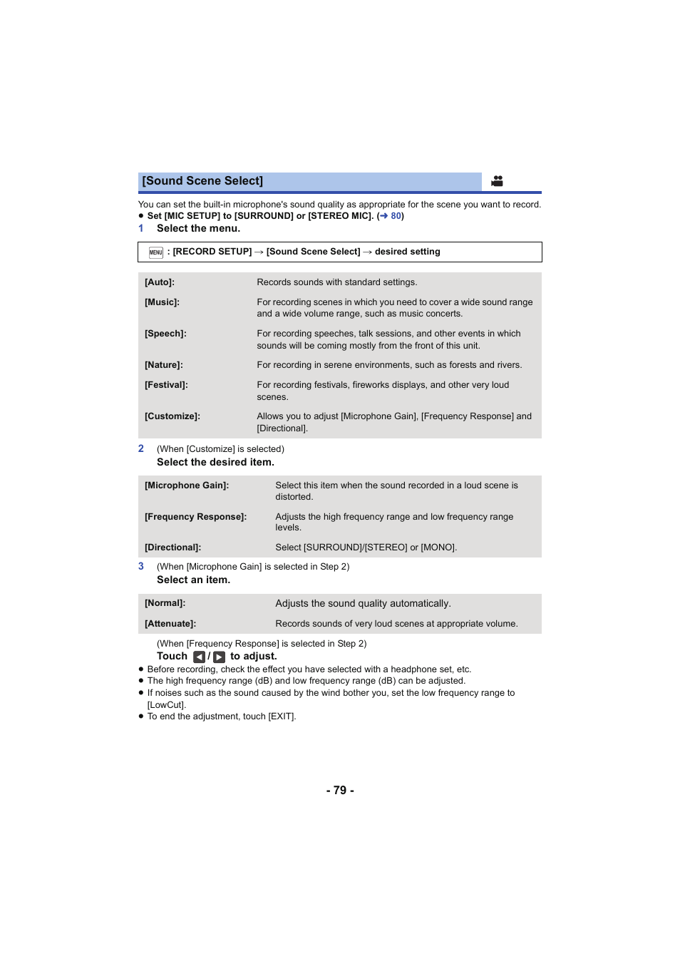 Panasonic HC-W850K User Manual | Page 79 / 220