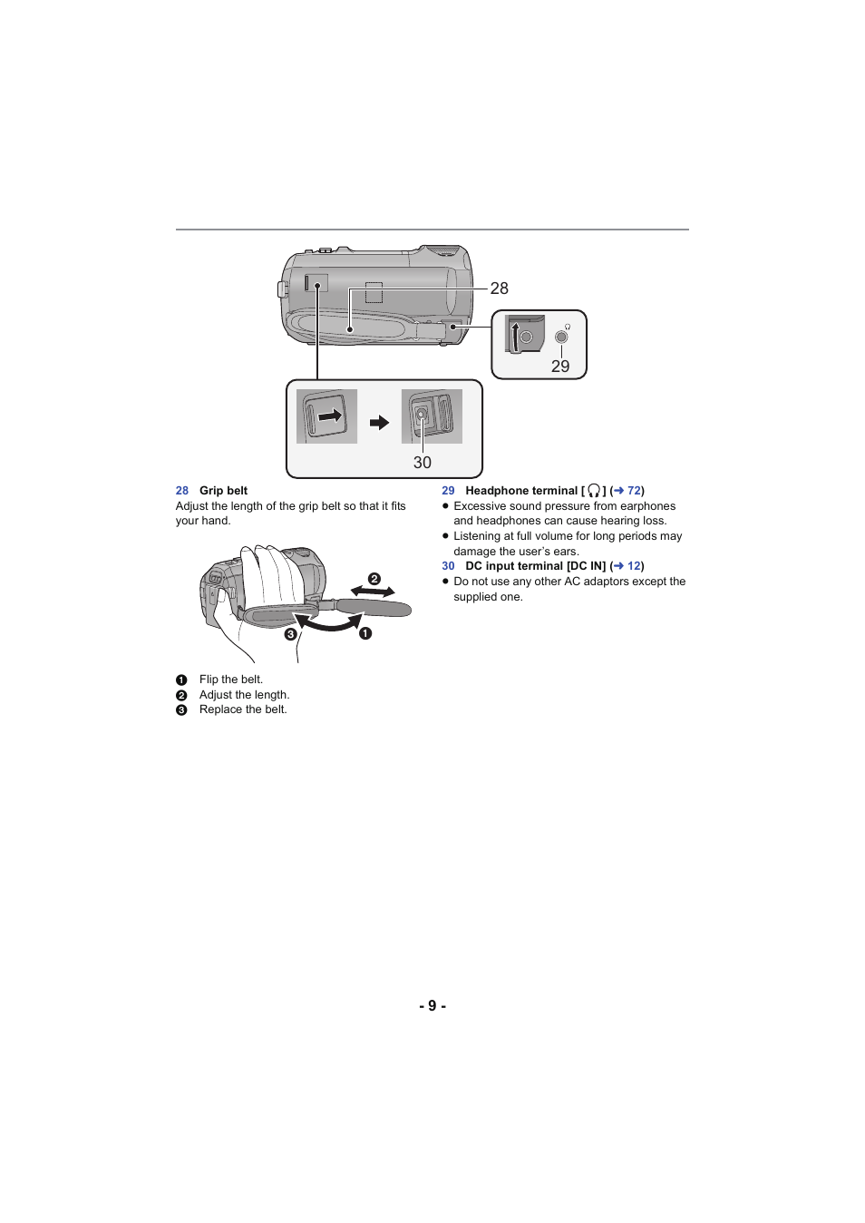 Panasonic HC-W850K User Manual | Page 9 / 220