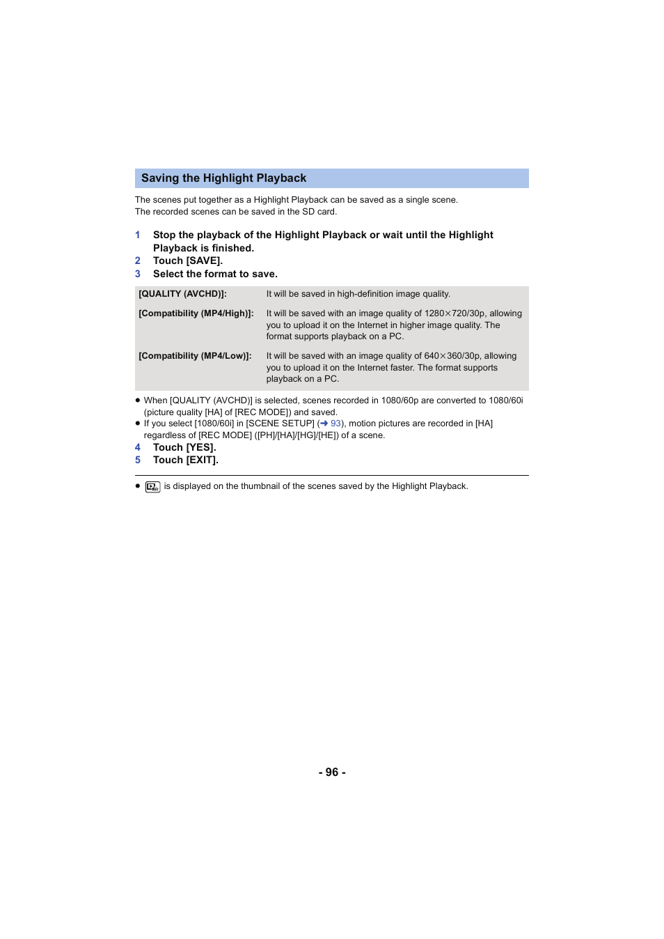 L 96 | Panasonic HC-W850K User Manual | Page 96 / 220