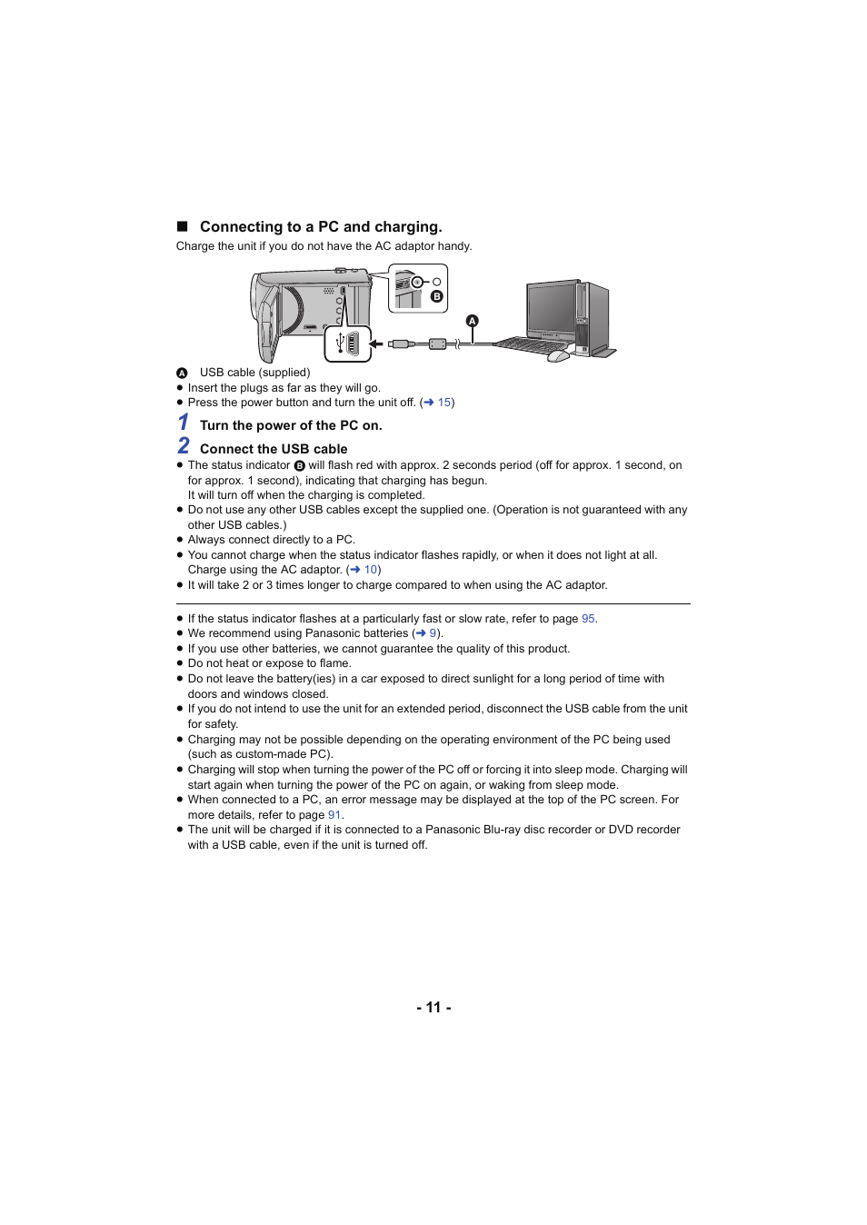 Panasonic HC-V130K User Manual | Page 11 / 100