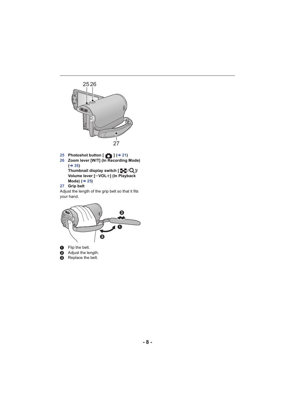 Panasonic HC-V130K User Manual | Page 8 / 100