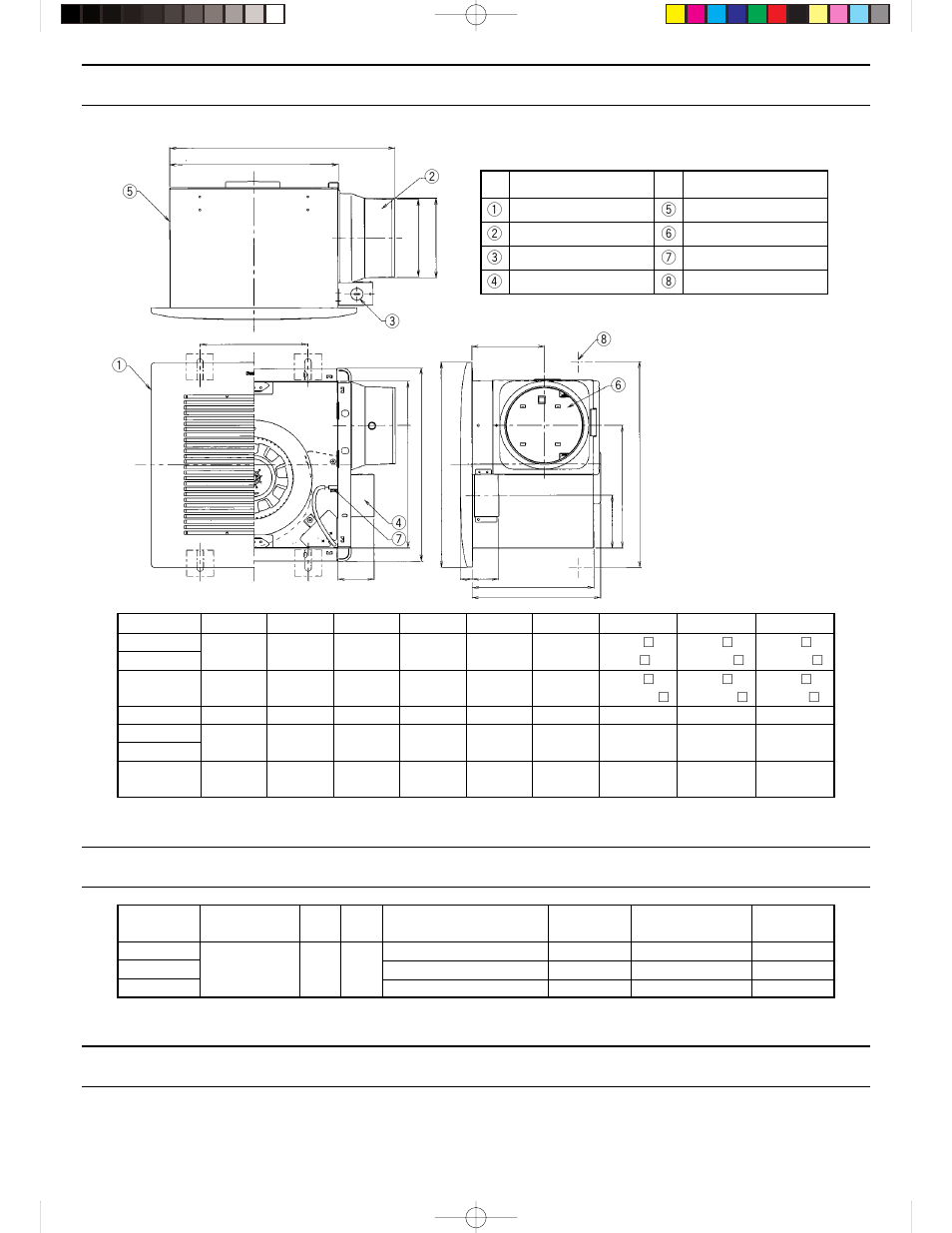 Dimensions, Specifications unpacking | Panasonic FV-20VQ3 User Manual | Page 3 / 8