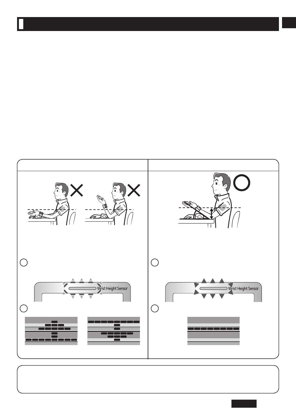 Wrist height sensor, About the wrist height sensor | Panasonic EW-BW30S User Manual | Page 17 / 70