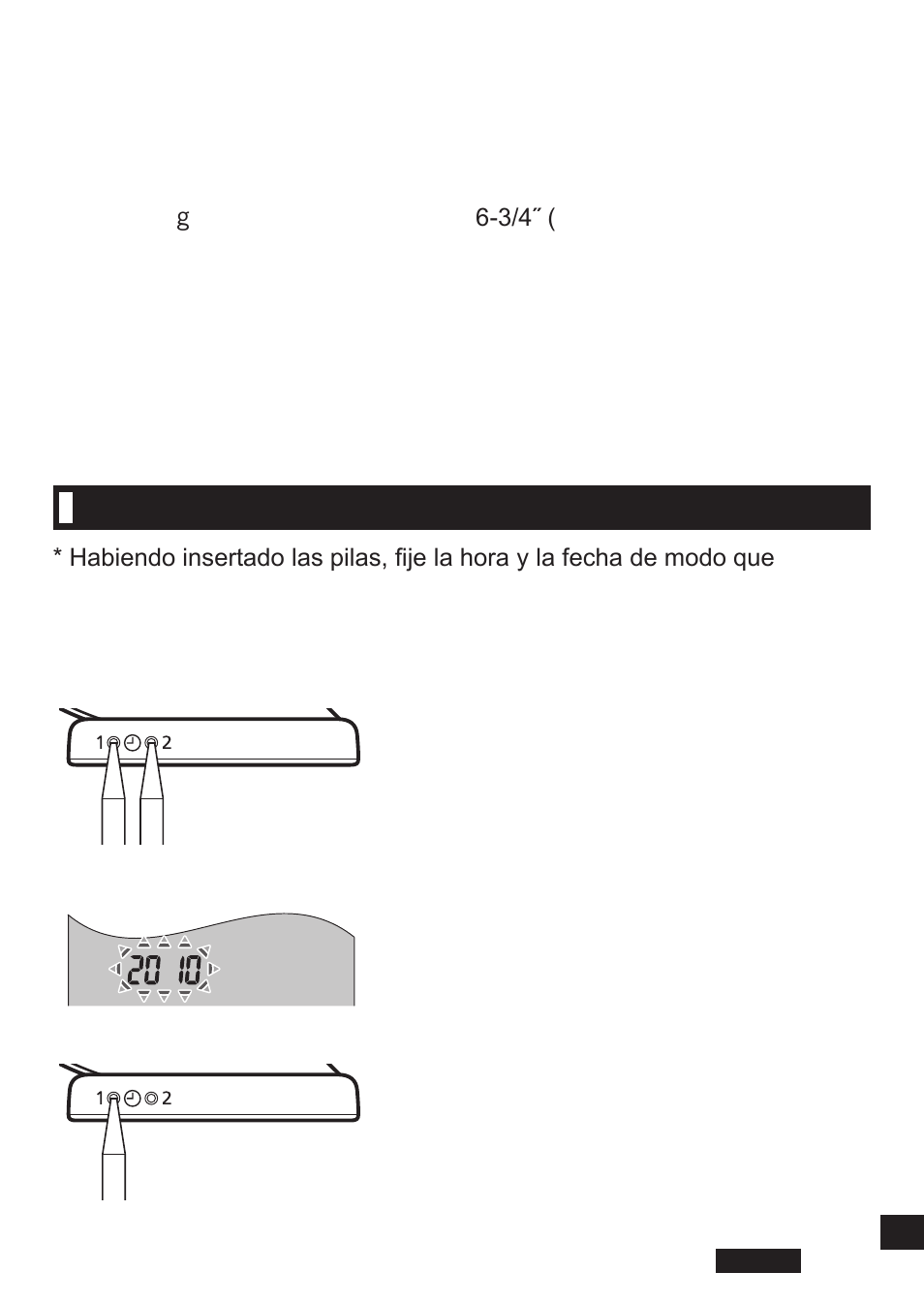 Fijando la hora y fecha | Panasonic EW-BW30S User Manual | Page 45 / 70