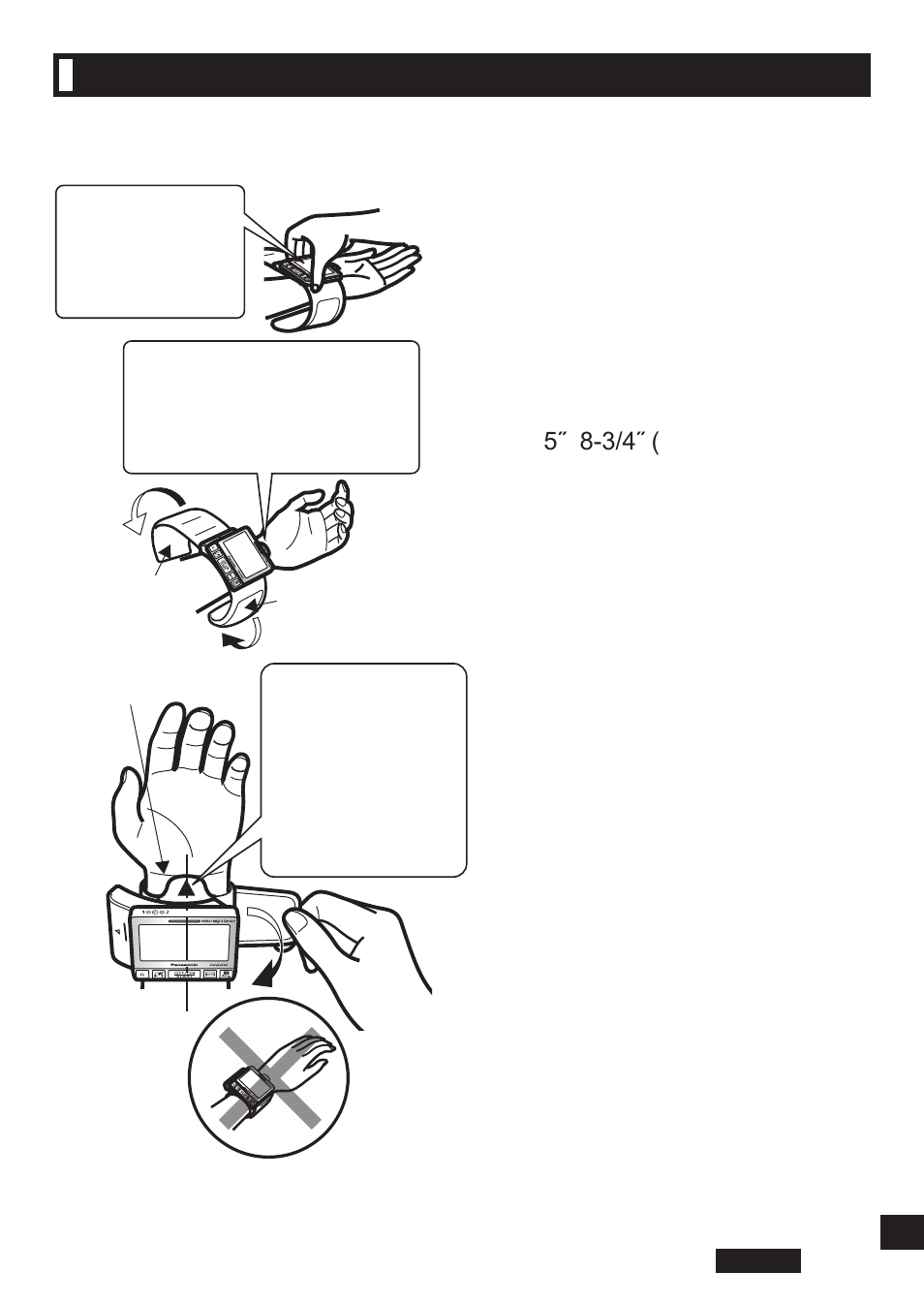 Ajuste de la muñequera | Panasonic EW-BW30S User Manual | Page 47 / 70