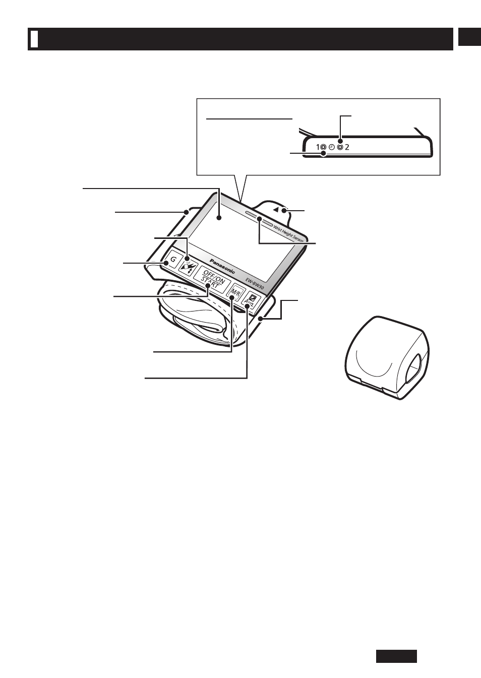 Diagram of the device, Body, Storage case | Panasonic EW-BW30S User Manual | Page 9 / 70