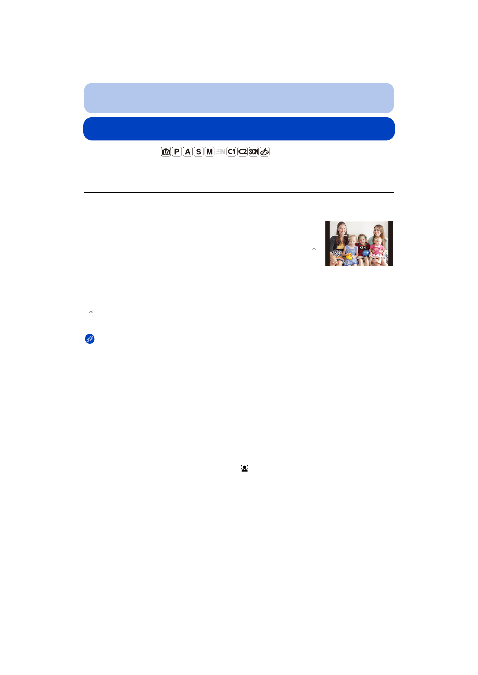 Taking a picture with face recognition function | Panasonic DMC-FZ200K User Manual | Page 128 / 220