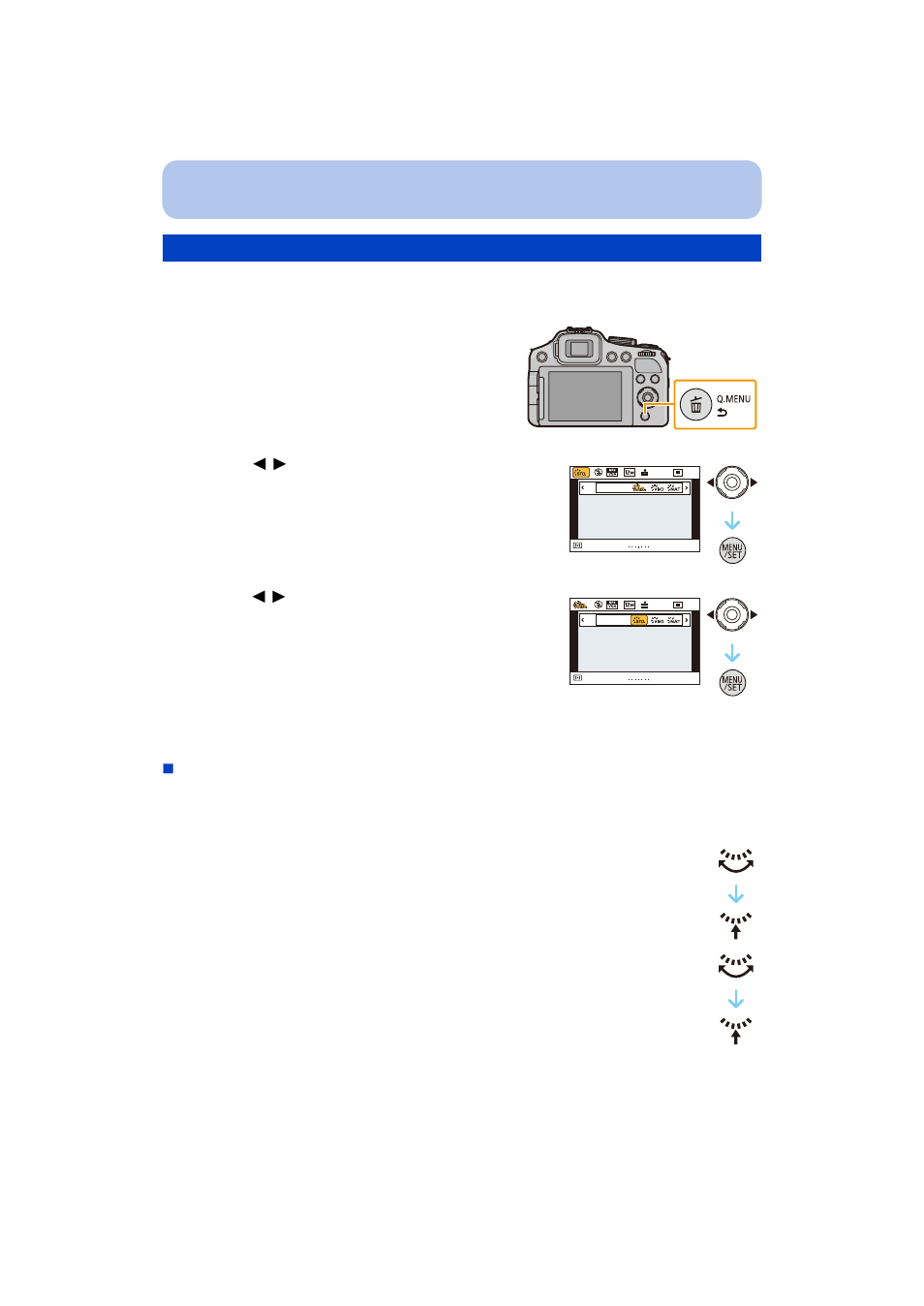 Using the quick menu, P54) | Panasonic DMC-FZ200K User Manual | Page 54 / 220