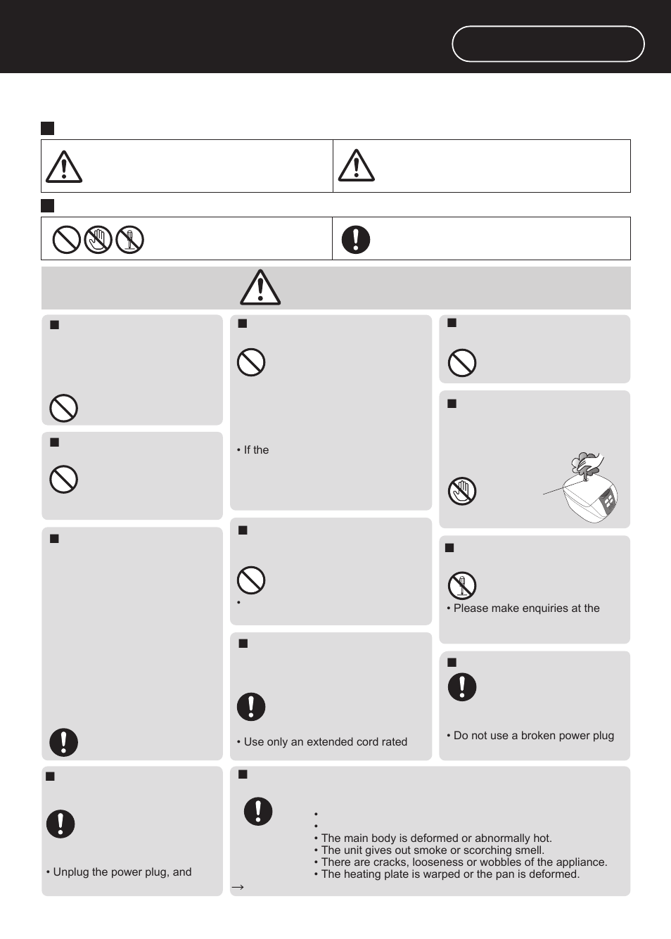 Safety precautions, Warning, Warning: caution | Must be followed | Panasonic SR-DF181 User Manual | Page 4 / 68