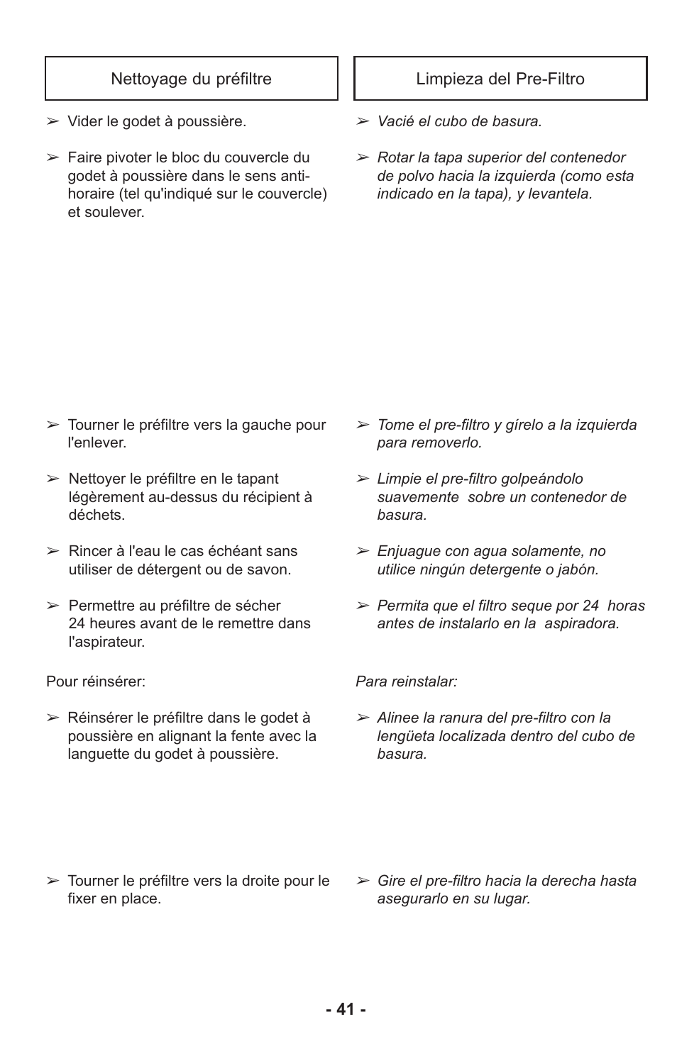Panasonic MC-UL815 User Manual | Page 41 / 68