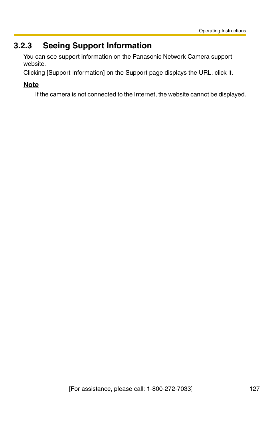 3 seeing support information | Panasonic BB-HCM381A User Manual | Page 127 / 160