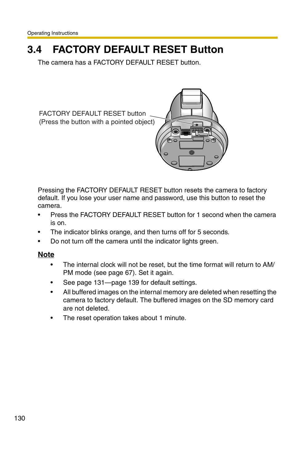 4 factory default reset button, Ge 130) | Panasonic BB-HCM381A User Manual | Page 130 / 160