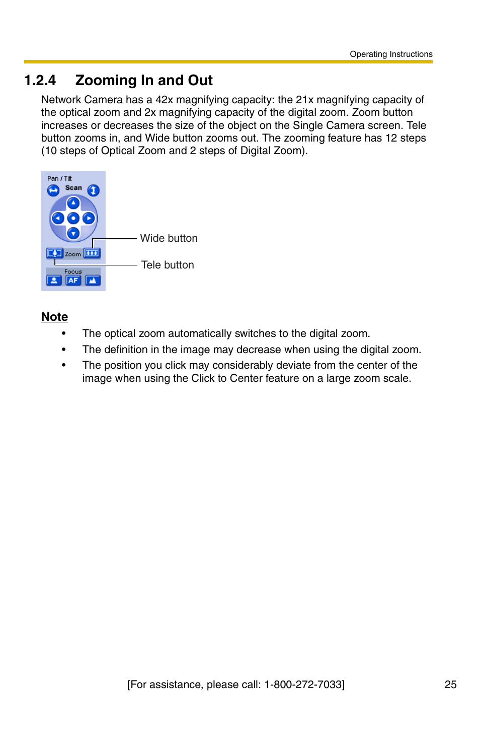 4 zooming in and out | Panasonic BB-HCM381A User Manual | Page 25 / 160