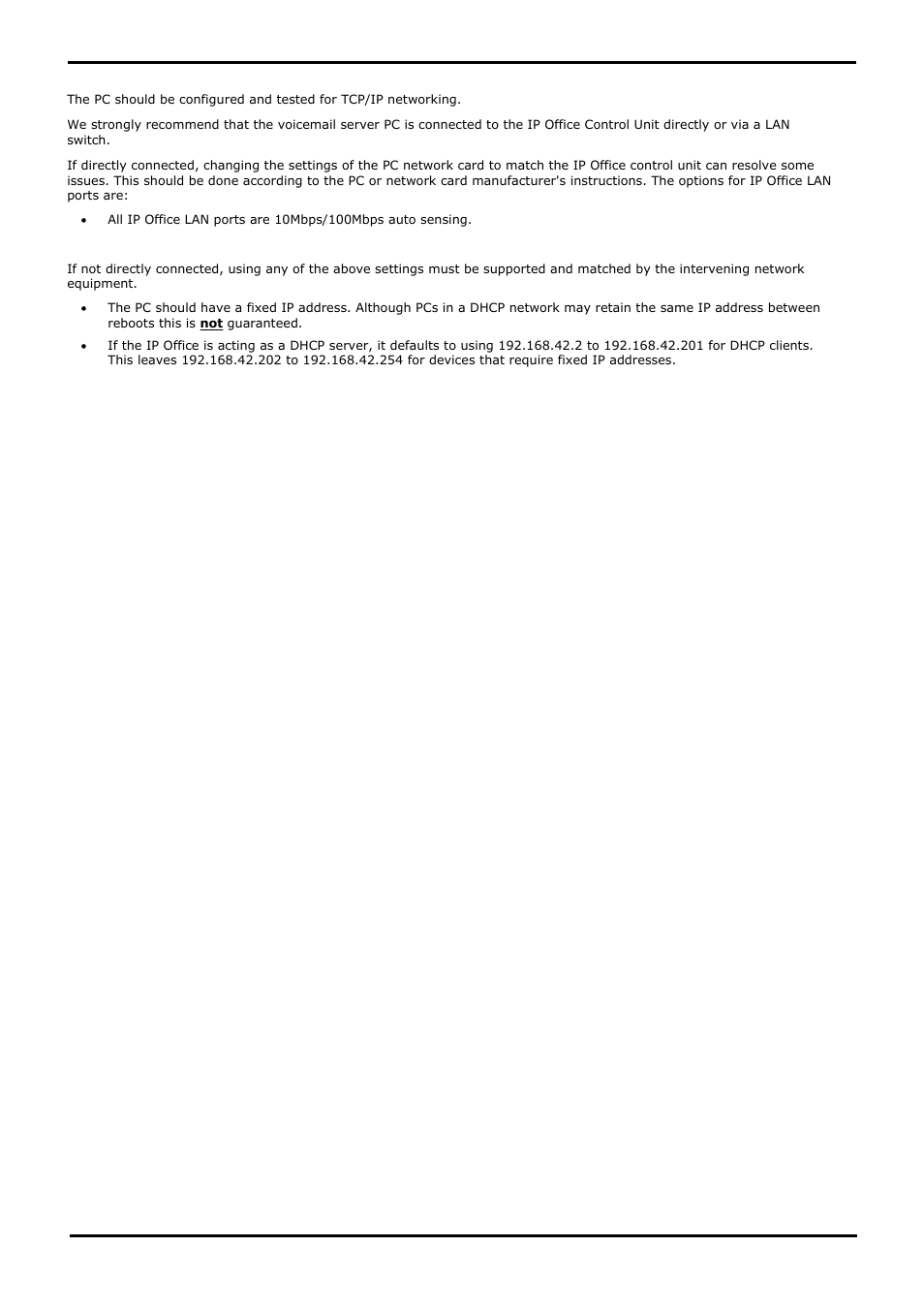Network requirements, 4 network requirements | Avaya IP Office User Manual | Page 19 / 138