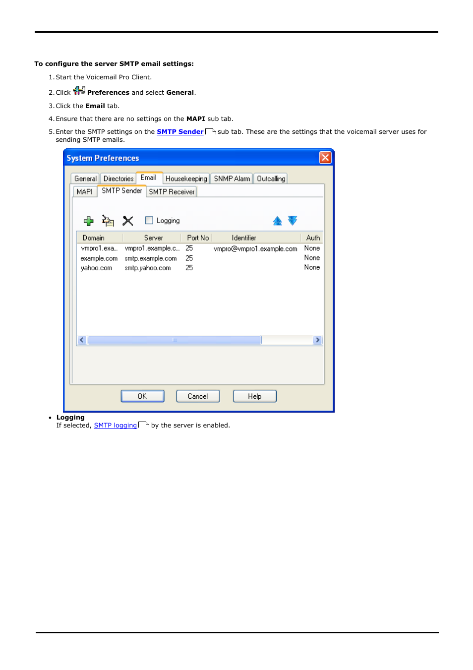 Smtp setup, 1 smtp setup | Avaya IP Office User Manual | Page 47 / 138
