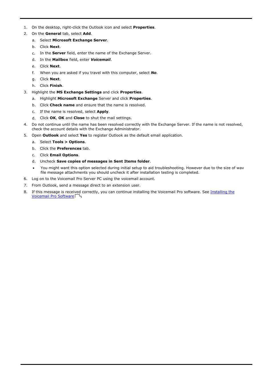 Configuring outlook for voicemail email | Avaya IP Office User Manual | Page 51 / 138