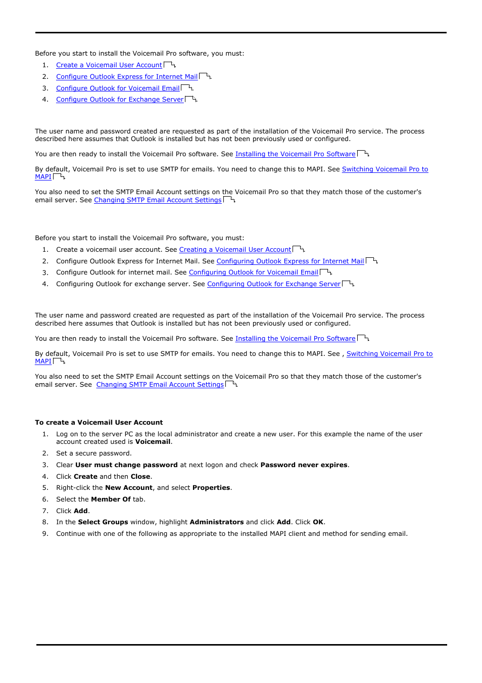 Work group member, Creating a voicemail user account, 2 work group member | Avaya IP Office User Manual | Page 54 / 138