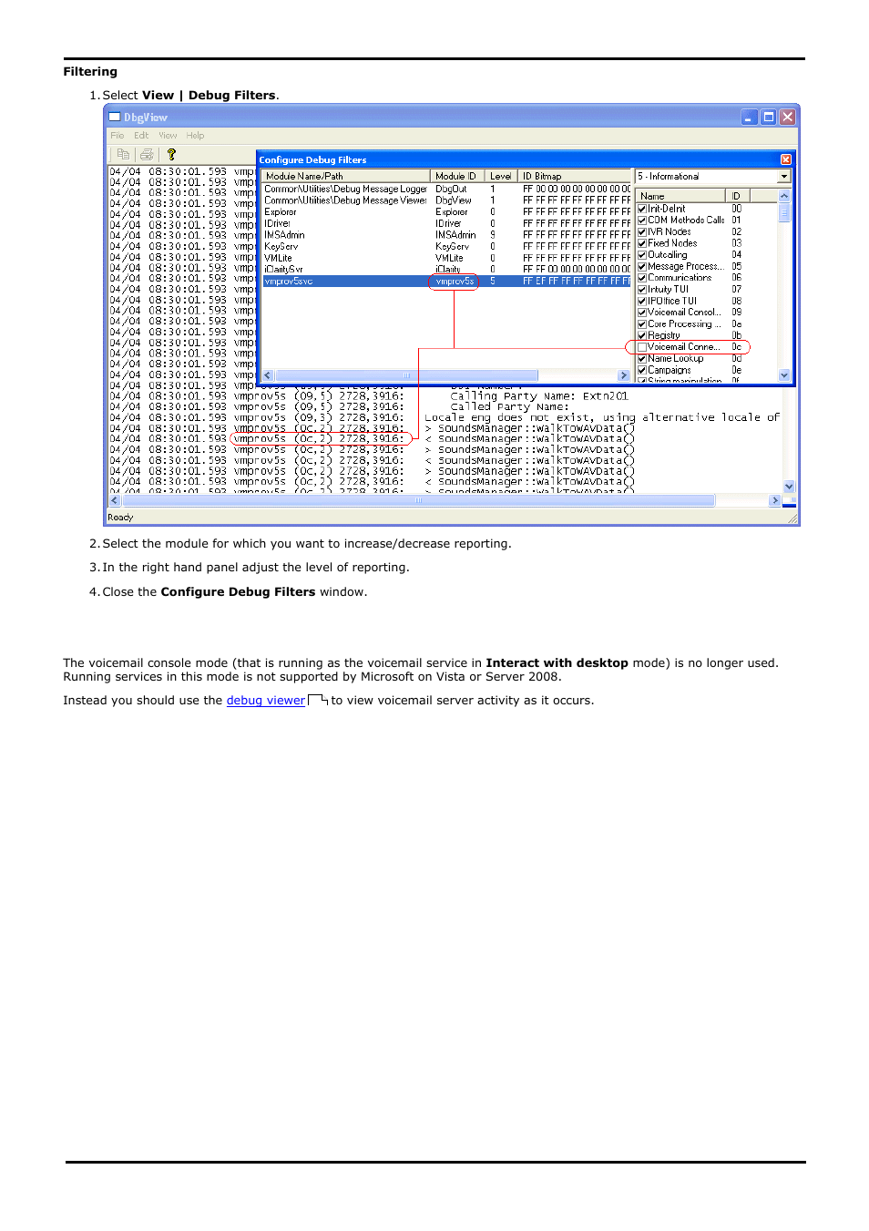 The voicemail console, 4 the voicemail console | Avaya IP Office User Manual | Page 70 / 138