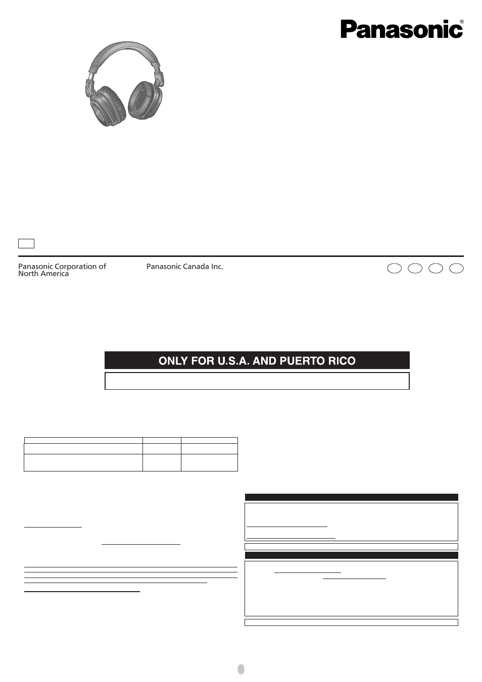 Panasonic RP-HC800-K User Manual | 4 pages