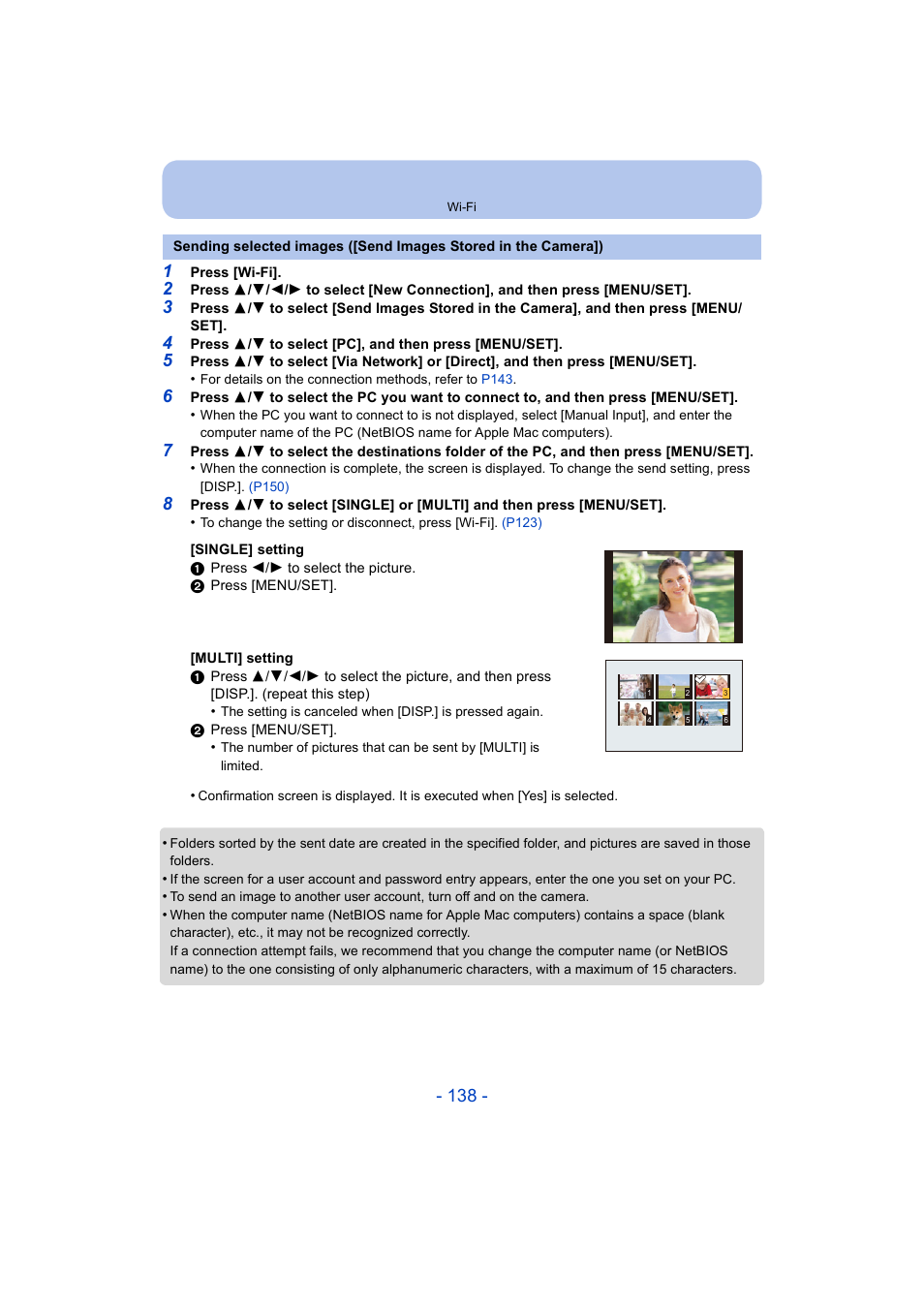 P138), P138 | Panasonic DMC-ZS35W User Manual | Page 138 / 186