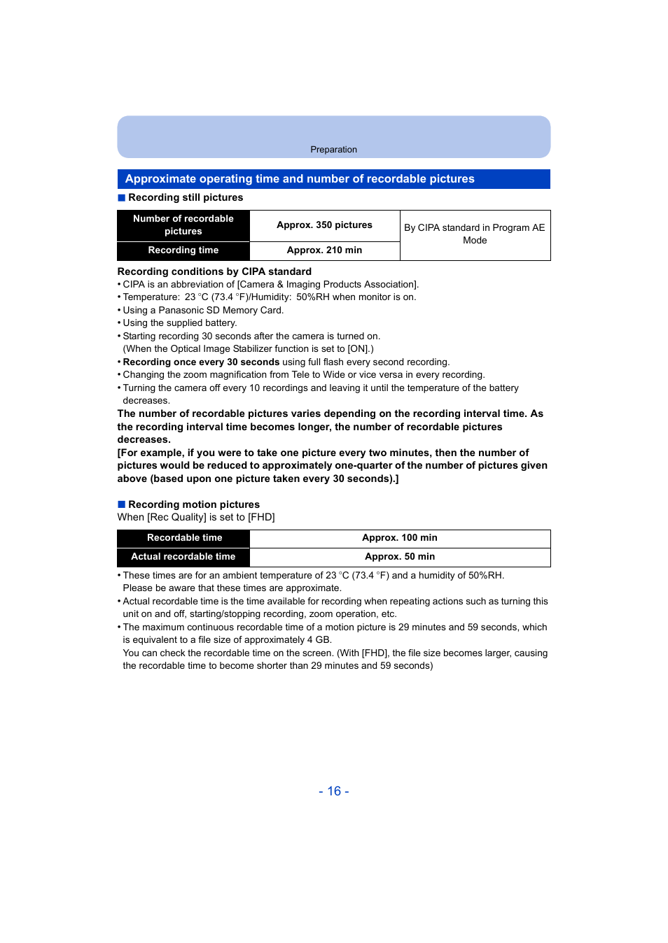 Panasonic DMC-ZS35W User Manual | Page 16 / 186