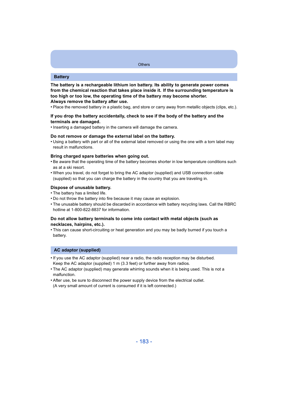 Panasonic DMC-ZS35W User Manual | Page 183 / 186