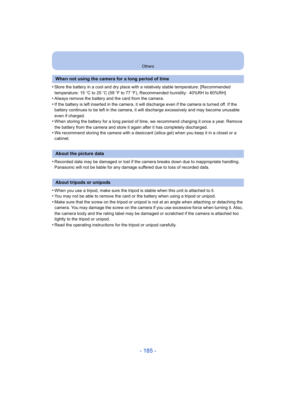 Panasonic DMC-ZS35W User Manual | Page 185 / 186