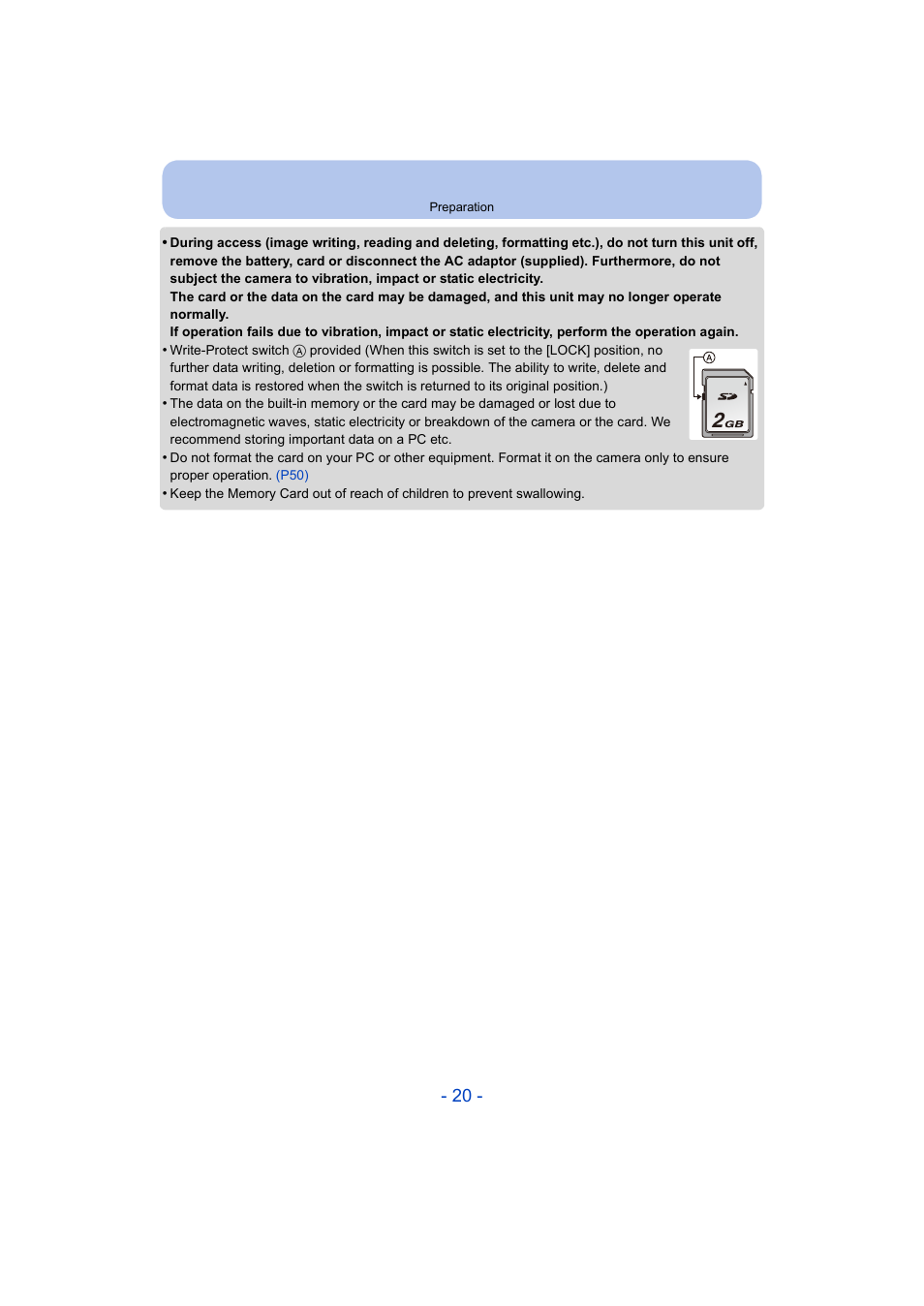 Panasonic DMC-ZS35W User Manual | Page 20 / 186