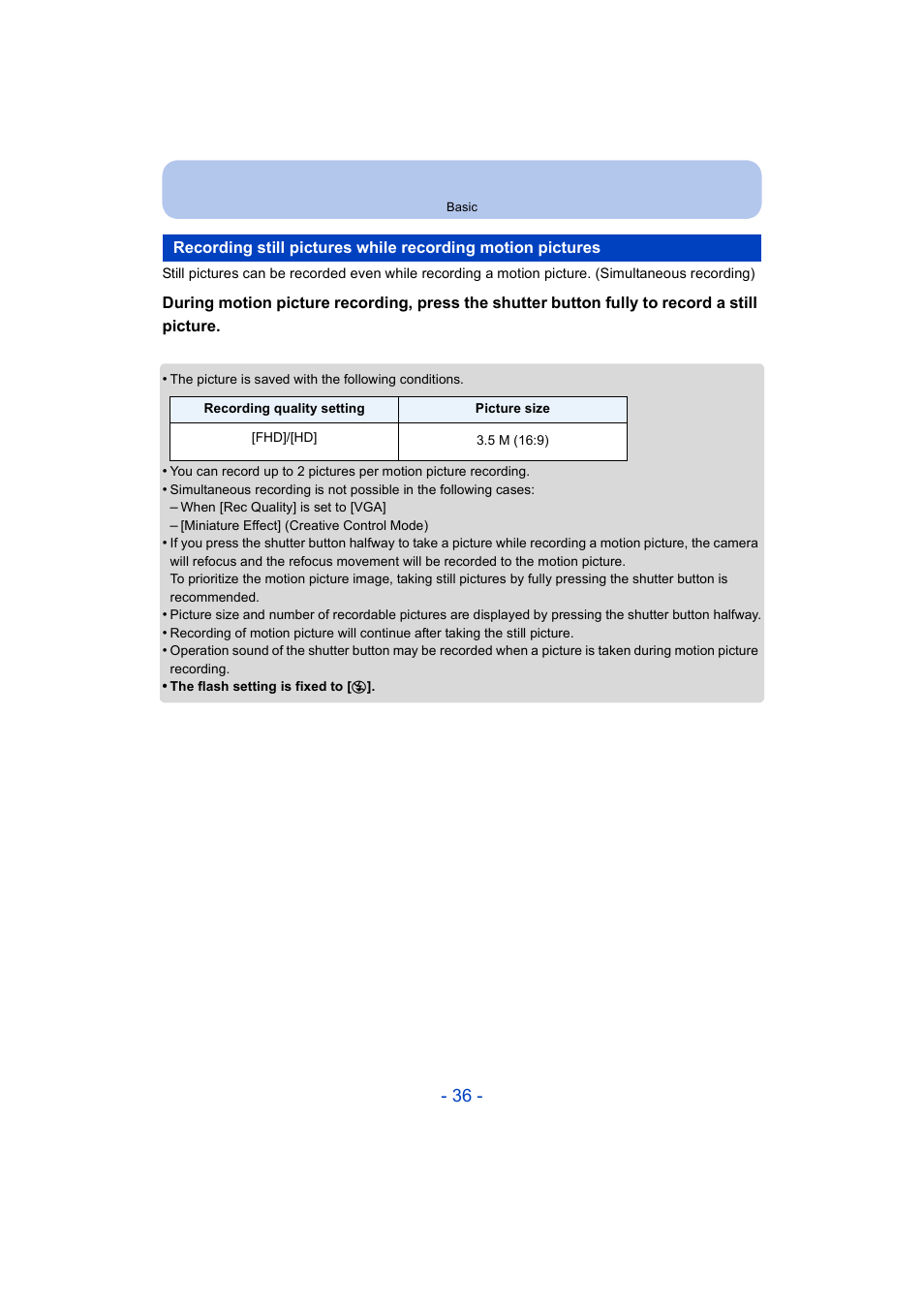 Panasonic DMC-ZS35W User Manual | Page 36 / 186