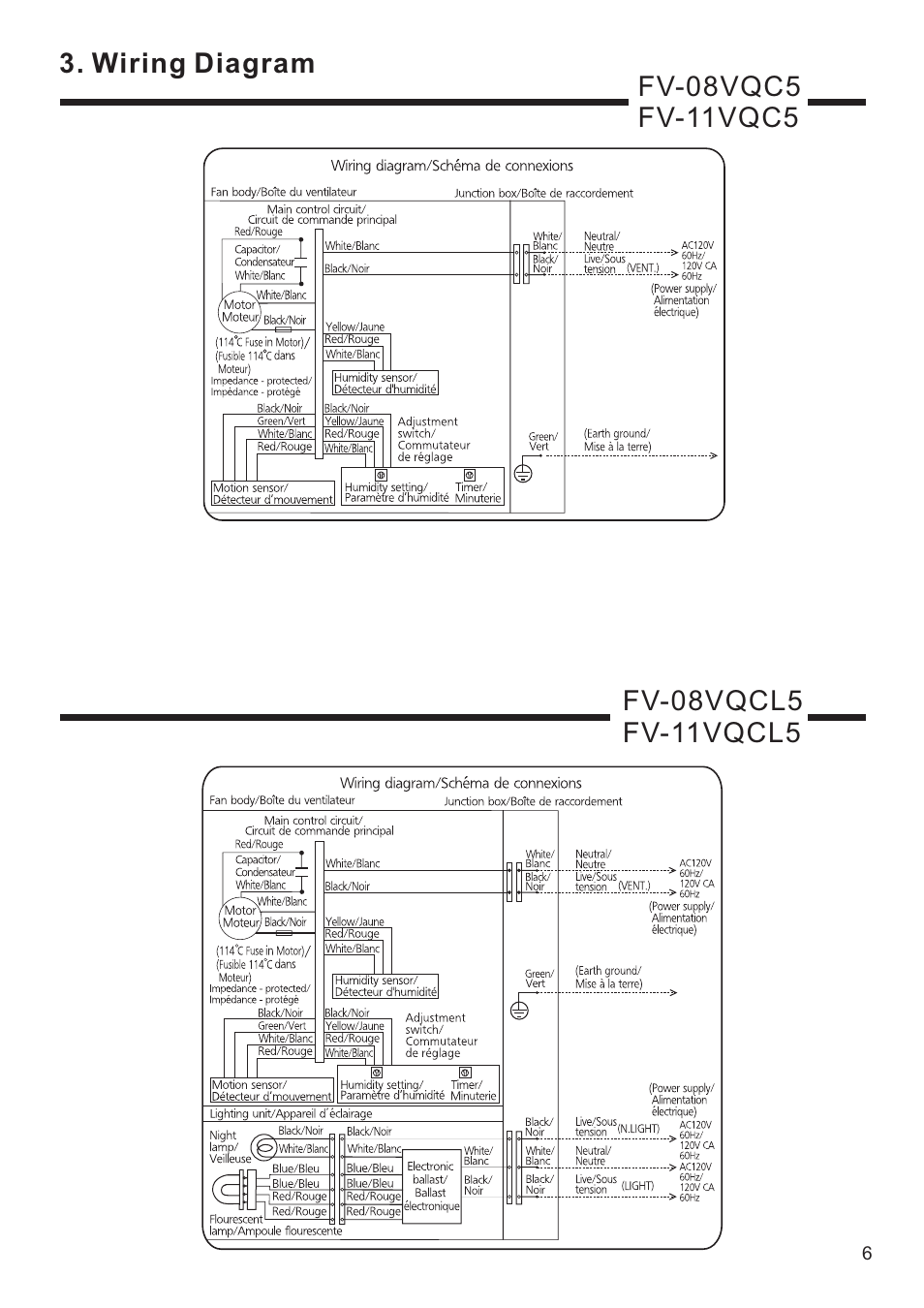 Panasonic FV-11VQC5 User Manual | Page 7 / 11