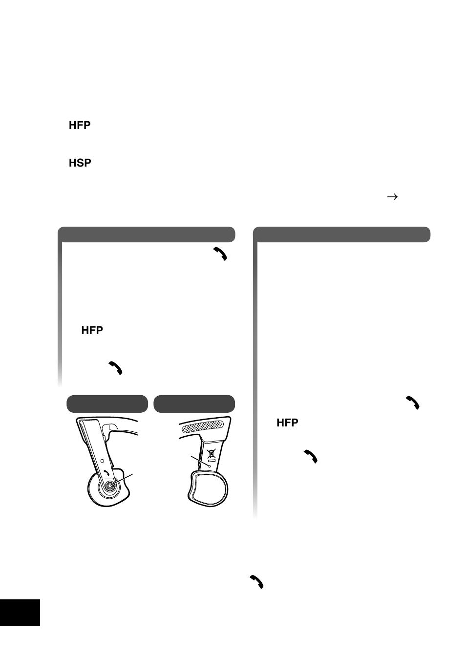 Faire un appel téléphonique | Panasonic RP-BTGS10-K User Manual | Page 36 / 92