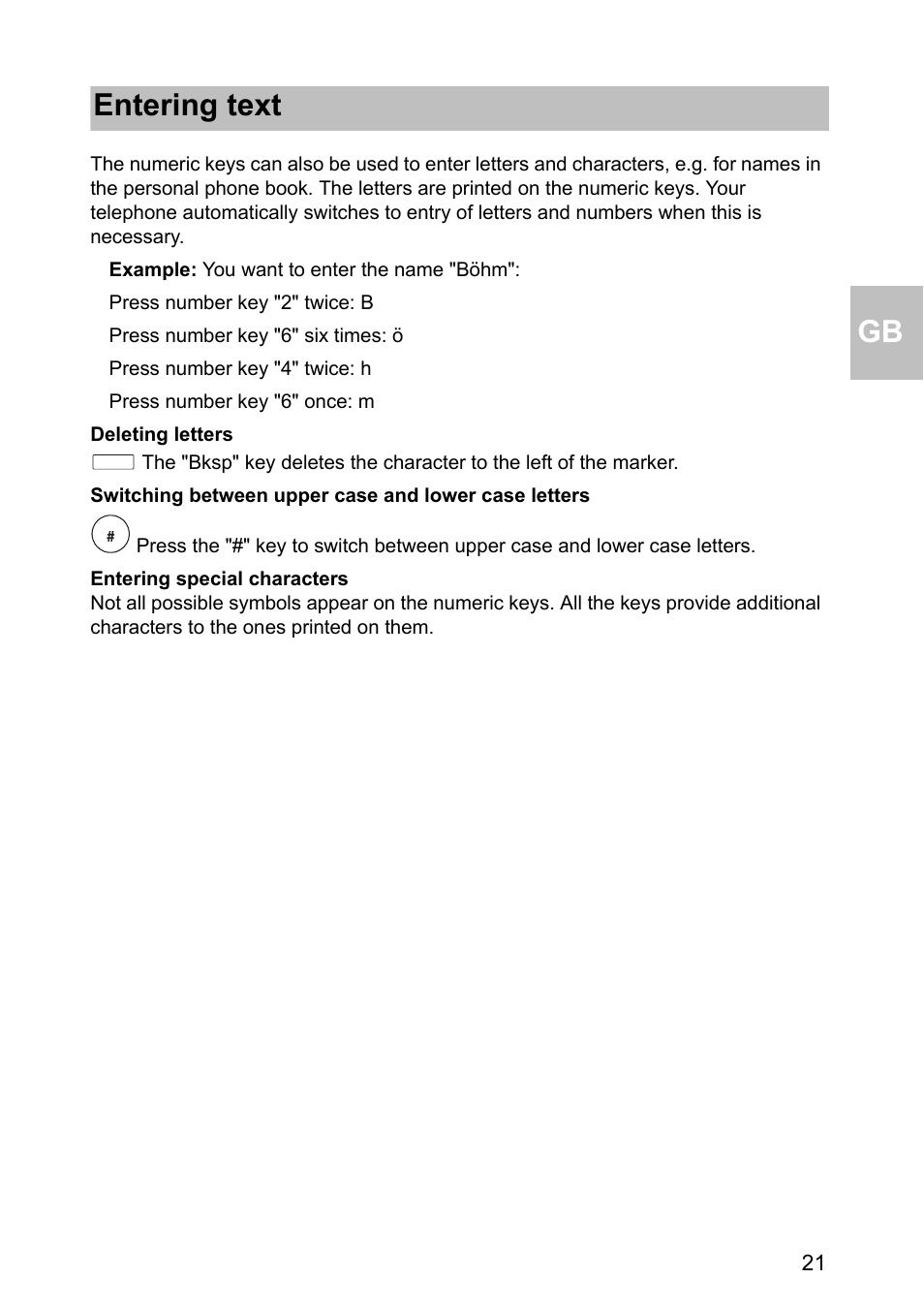 Entering text | Avaya one-X 1603 User Manual | Page 21 / 64