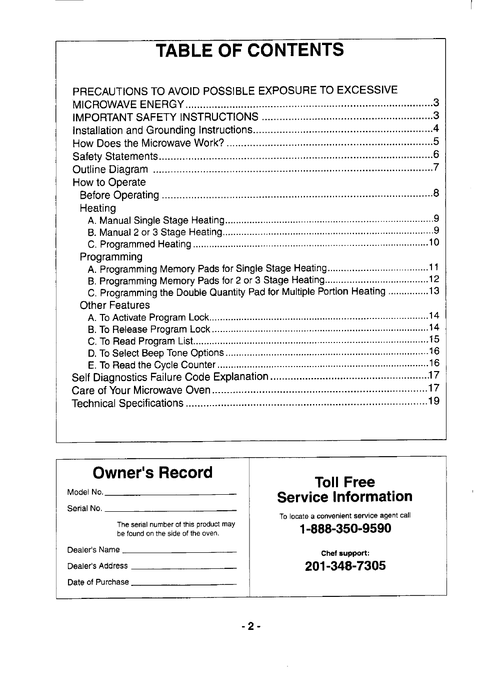 Panasonic NE-1064F User Manual | Page 2 / 20