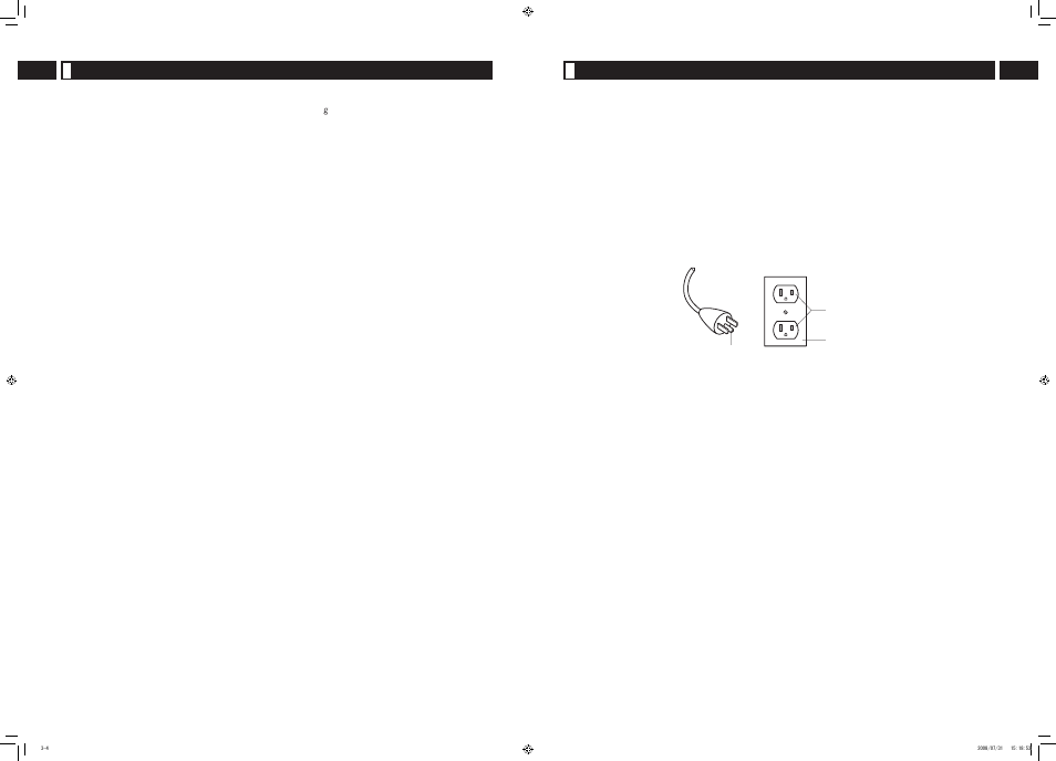Operating precautions, Grounding instructions | Panasonic EP1285KL User Manual | Page 4 / 20