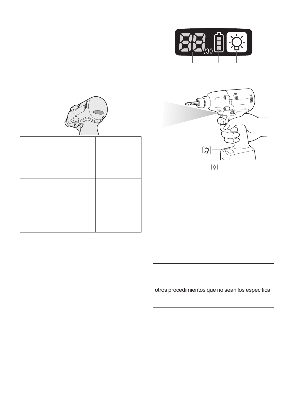 Panel de controle | Panasonic EYFMA1J User Manual | Page 44 / 56