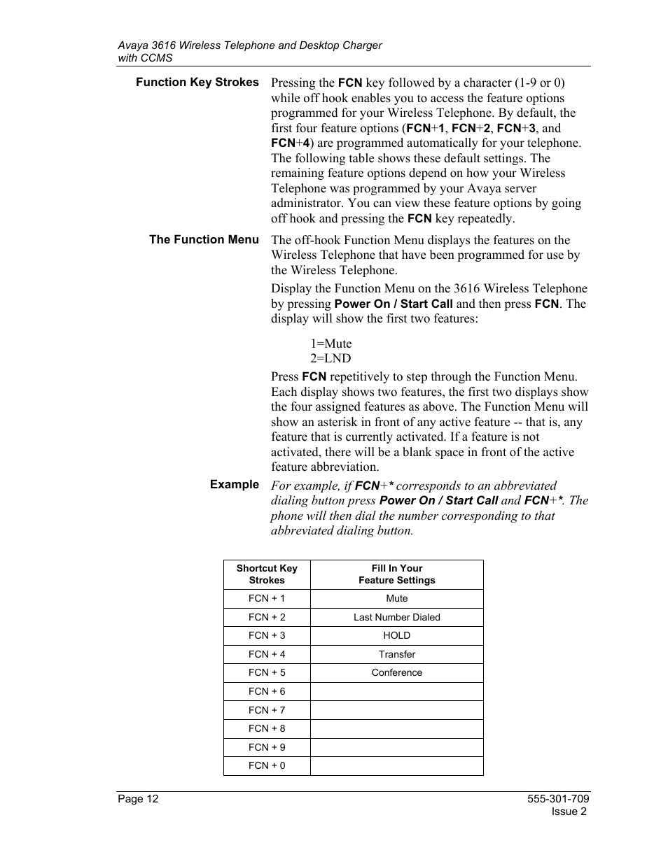 Avaya 3616 User Manual | Page 12 / 22