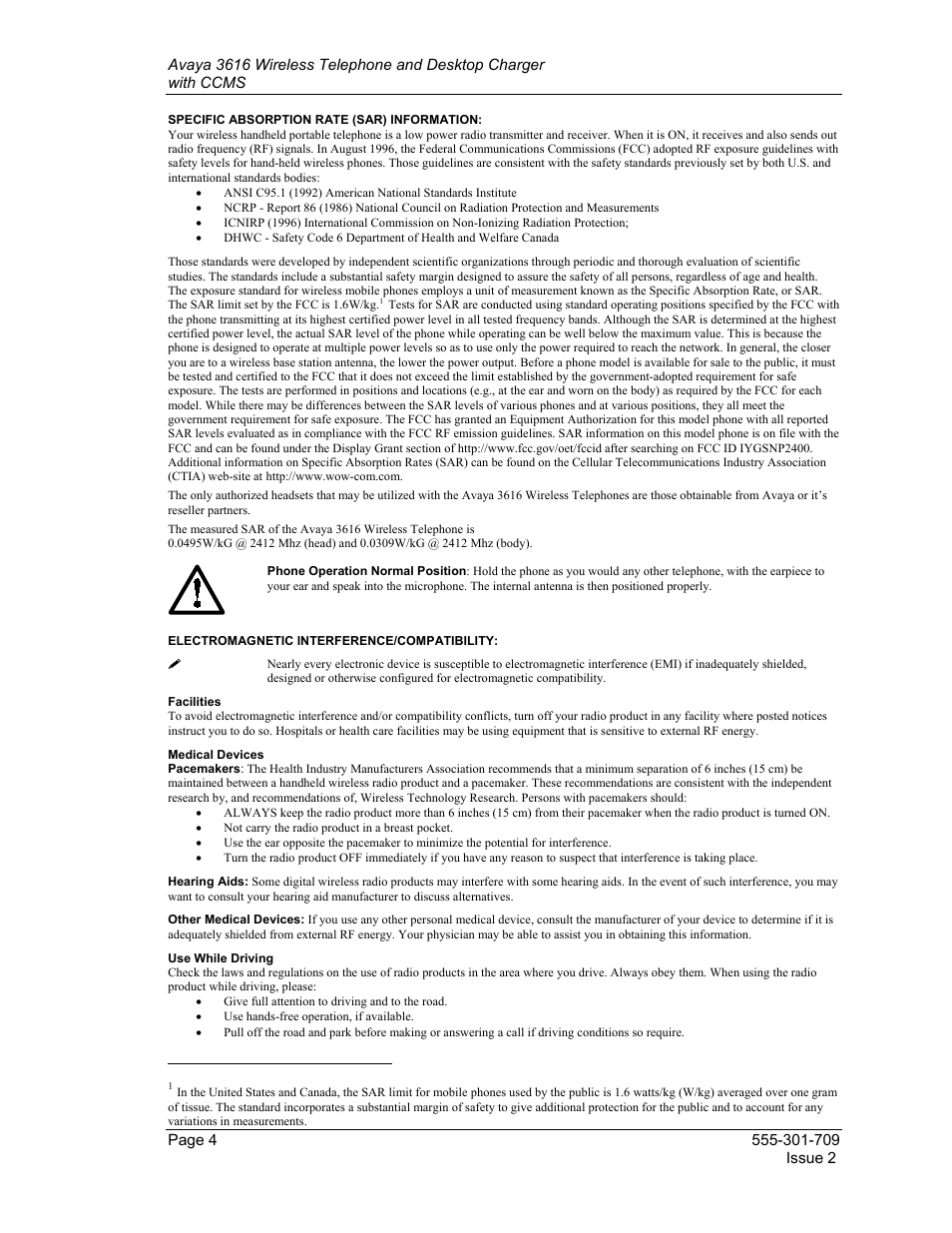 Avaya 3616 User Manual | Page 4 / 22